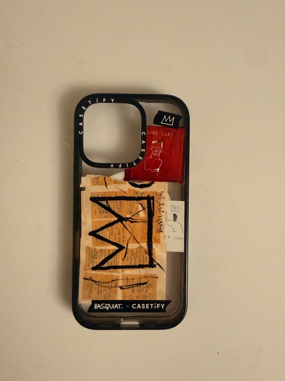 Casetify Basquiat Clear Art Phone Case for iPhone 16 Pro